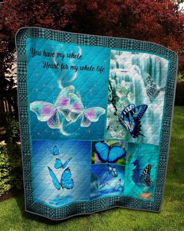 Butterfly Boom Boom Yah Christmas Gift Quilt Blanket