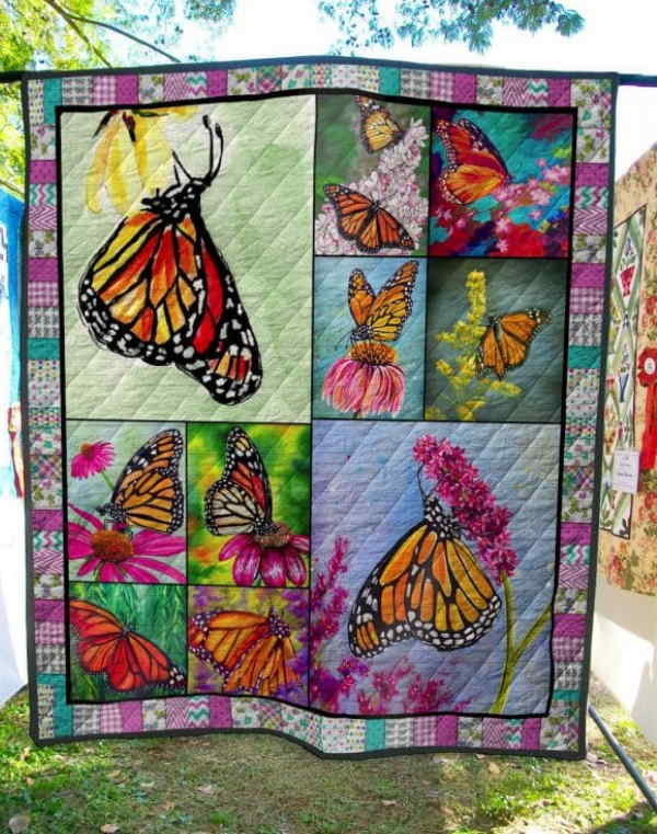 Butterfly Fly Fly The Butterfly Christmas Gift Quilt Blanket