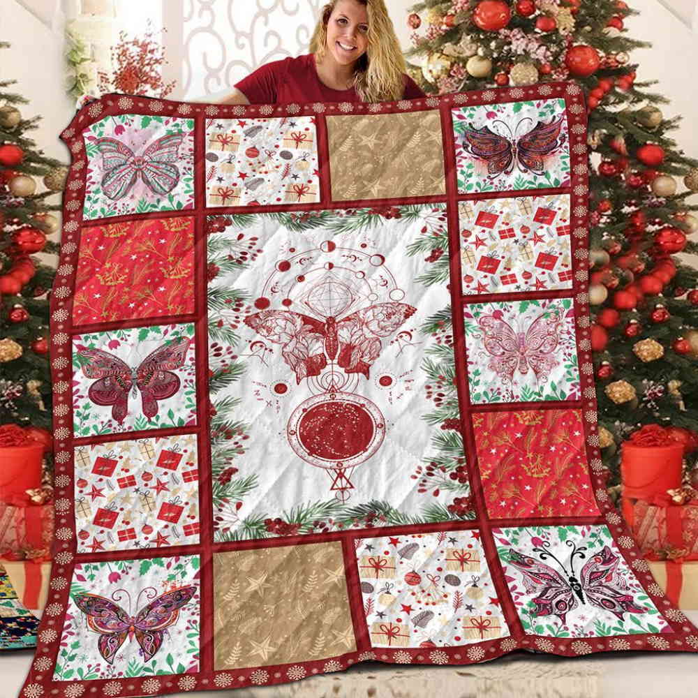 Butterfly So Am 3D Quilt Blanket