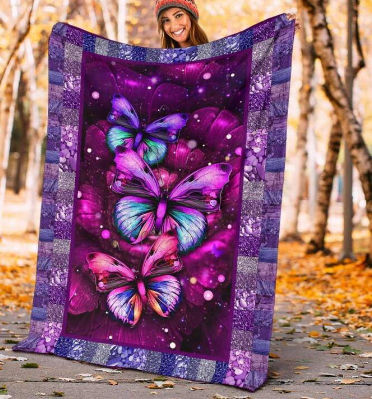 Butterfly Soul And Spirits Quilt Blanket