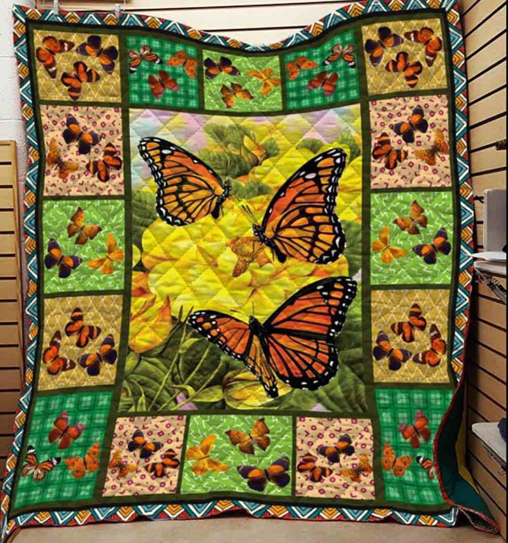 Butterfly You Light Up My Life Quilt Blanket