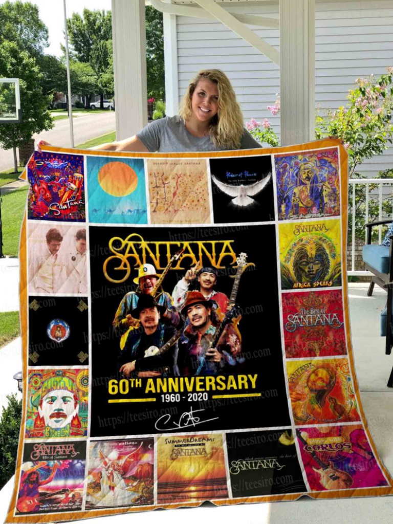 Carlos Santana Anniversary Quilt Blanket