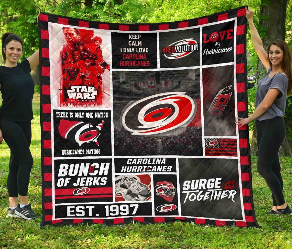 Carolina Hurricanes 3D Quilt Blanket