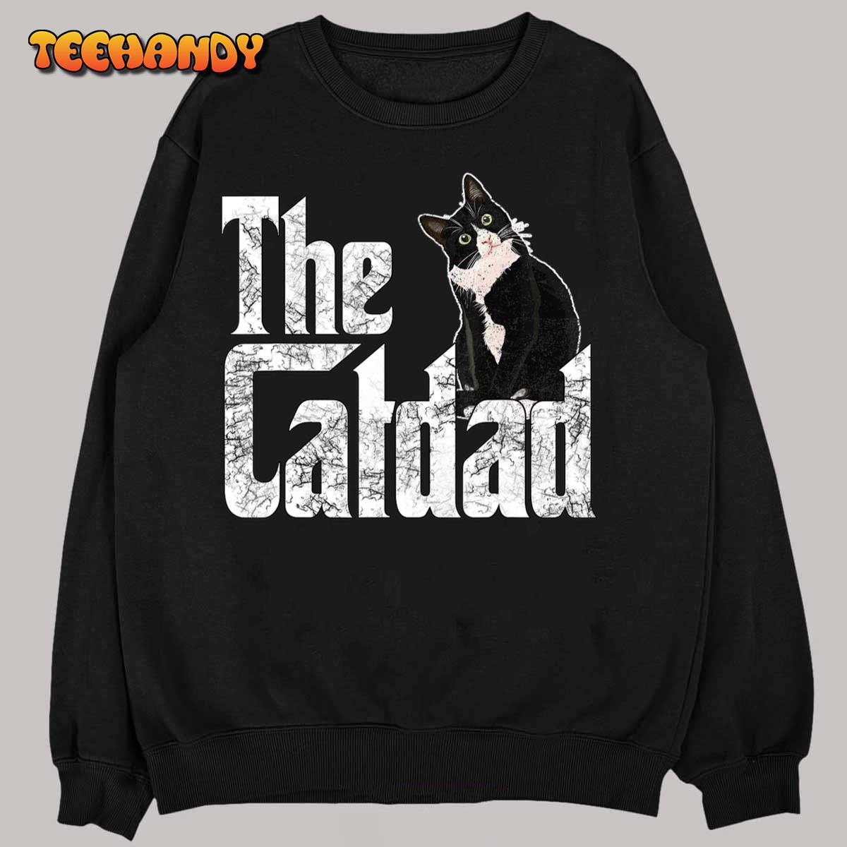 Cat Dad The Catfather Crazy Cat Father Kitty Daddy T-Shirt