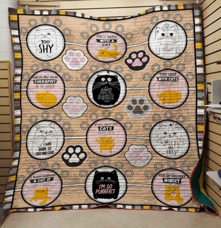 Cat Is Always Right 3D Quilt Blanket