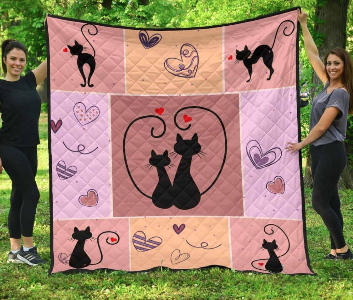 Cat Lovers Quilt Blanket