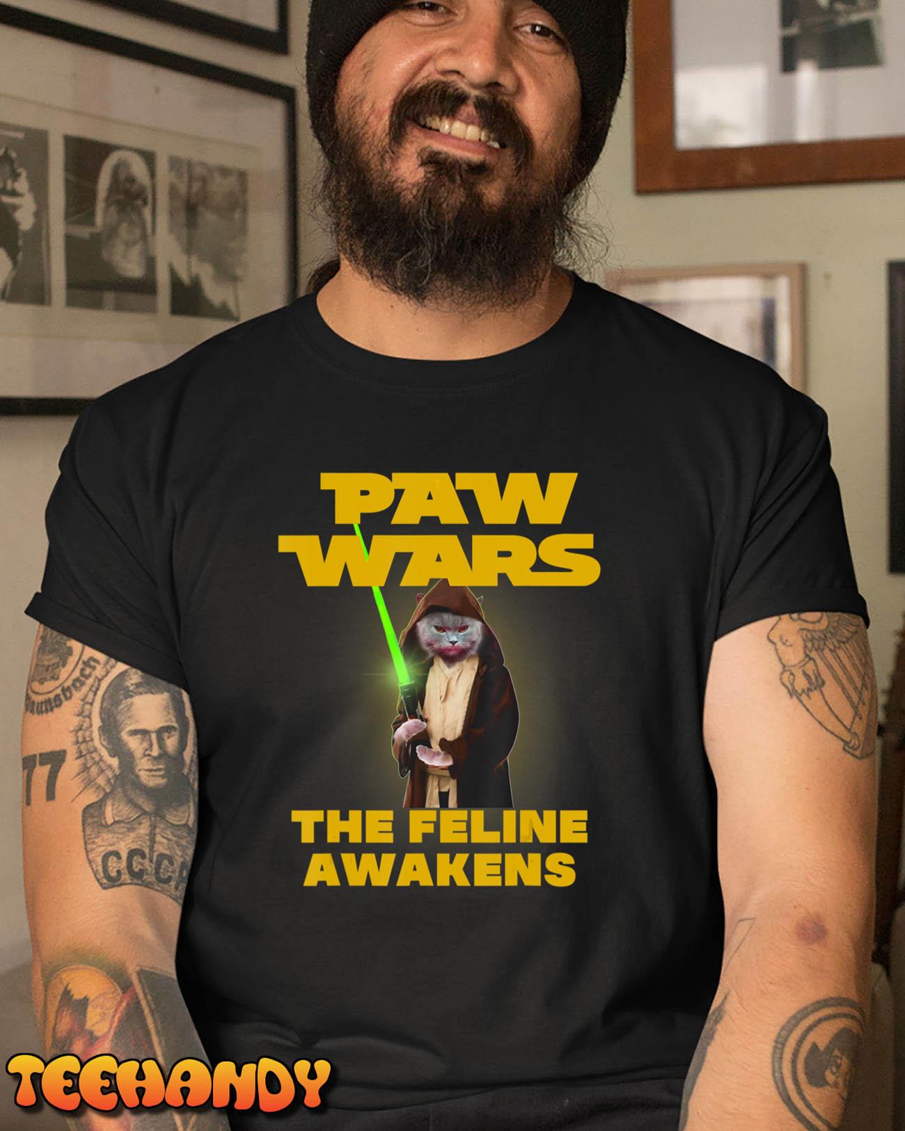 Cat Movie Shirt – Paw Wars Shirt T-Shirt