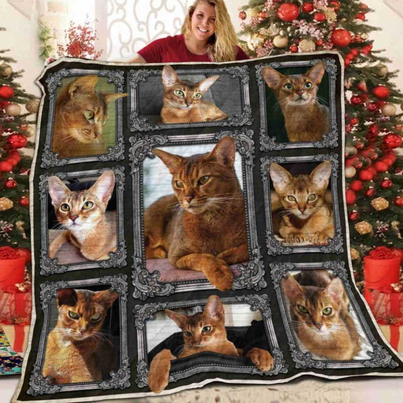 Cat Take Me By Your Hand Quilt Blanket