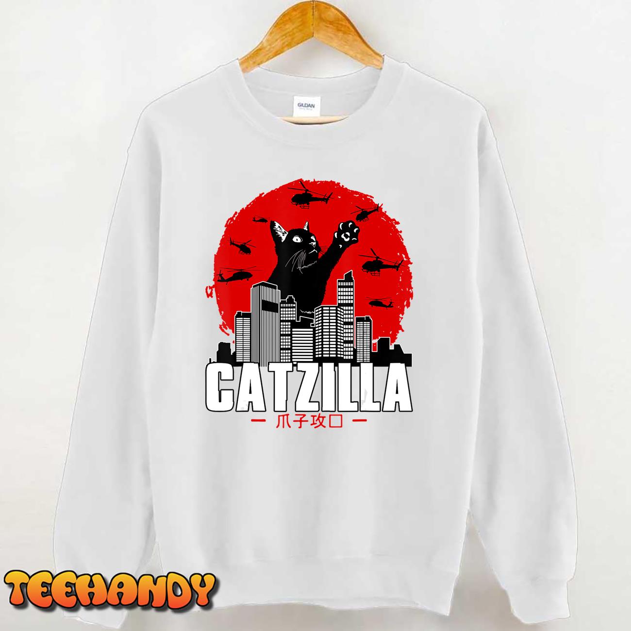 Catzilla Cute Cat Stuff For Cat Lover, Cat Mom, Cat Dad T-Shirt