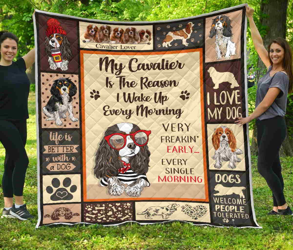 Cavalier King Loyal Royal Quilt Blanket