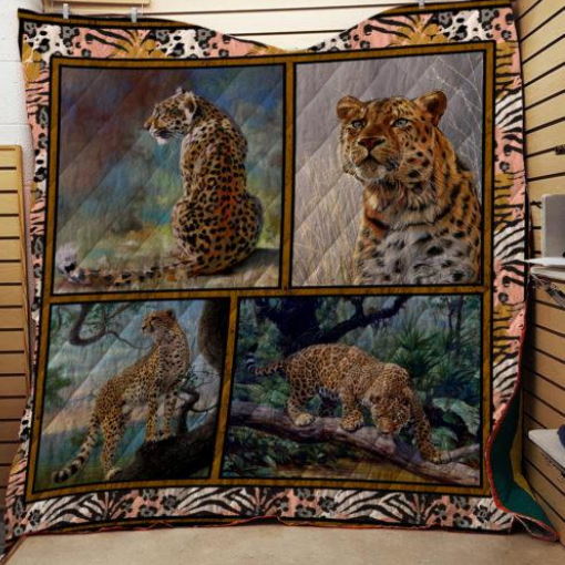 Cheetah 3D Quilt Blanket