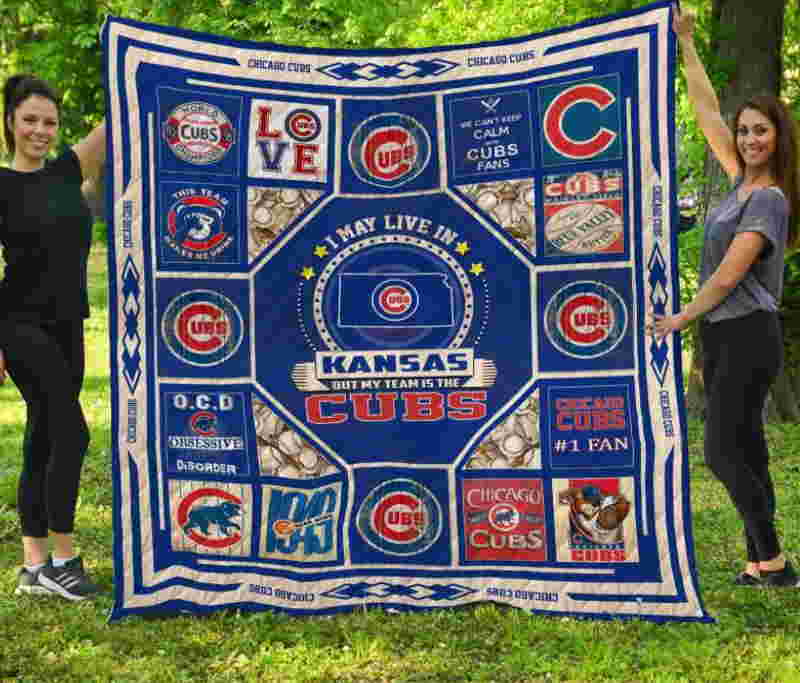 Chicago Cubskansas 3D Quilt Blanket