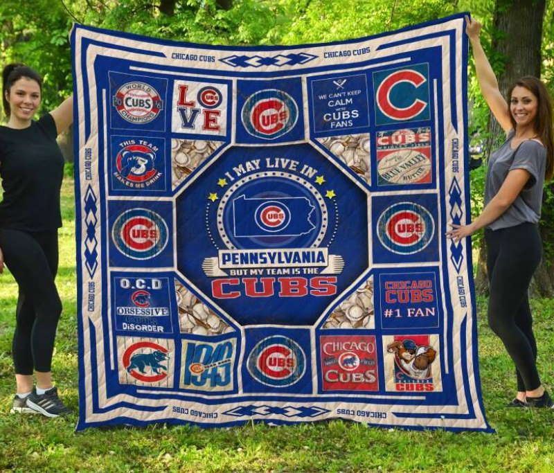 Chicago Cubspennsylvania 3D Quilt Blanket