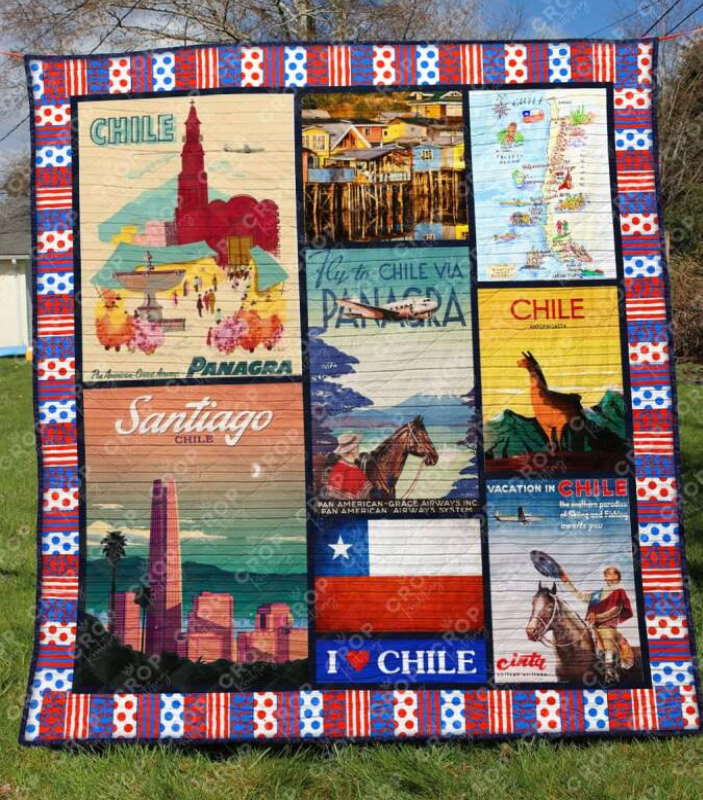 Chile 3D Quilt Blanket