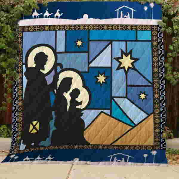 Christmas Begins With Christ 3D Quilt Blanket