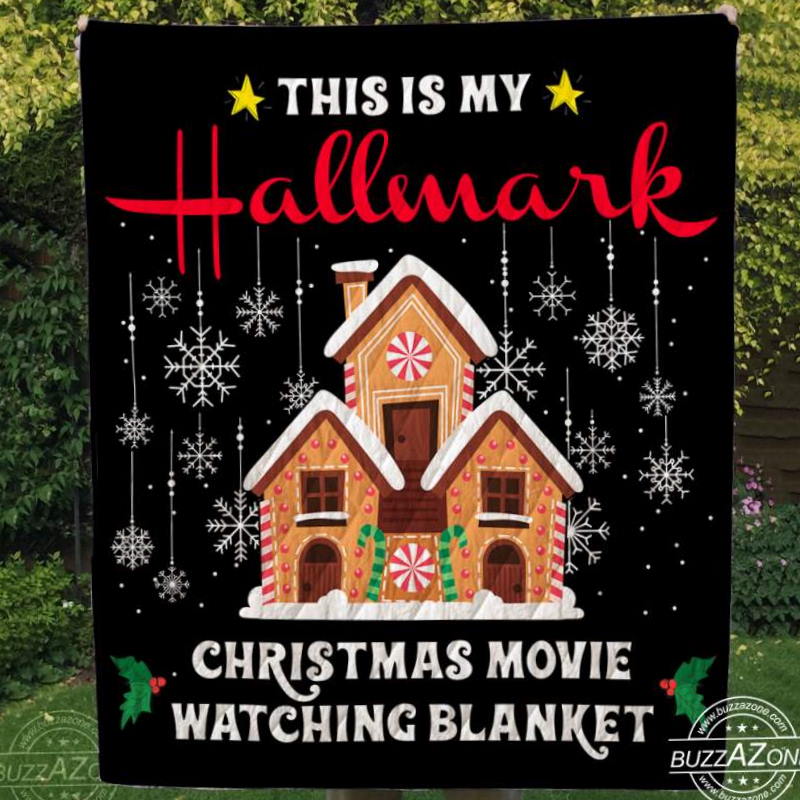 Christmas Movie Watching Quilt Blanket