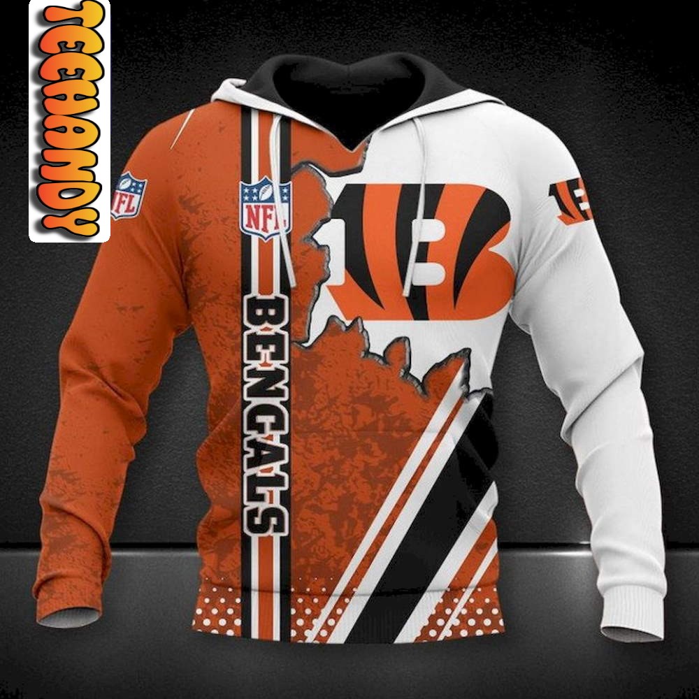 Cincinnati Bengals Hoodies Cheap 3D Sweatshirt Pullover