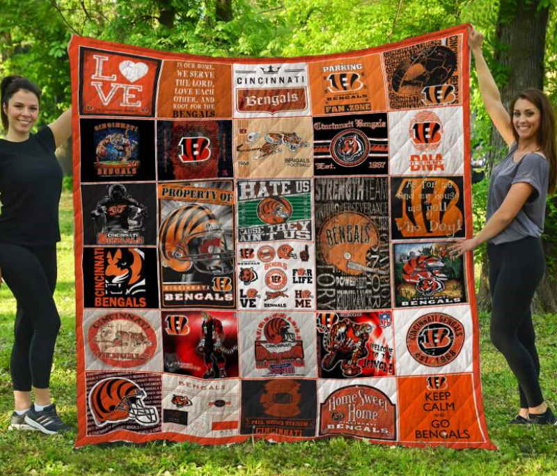 Cincinnati Bengals Quilt Blanket - Teeruto