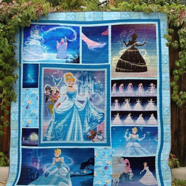 Cinderella Fabric 3D Quilt Blanket