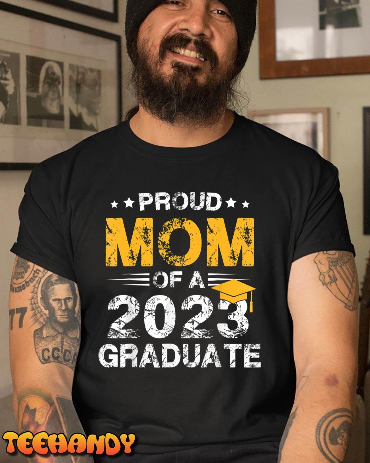 Class 2023 Senior 23 Graduate Proud Mom Graduation T-Shirt