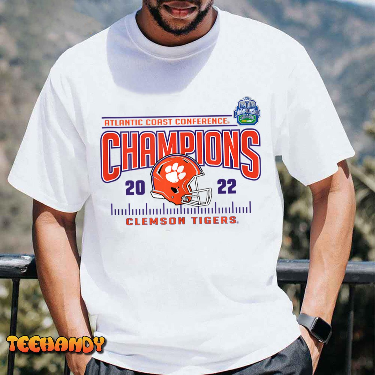 Clemson Tigers ACC Champs 2022 Helmet T Shirt