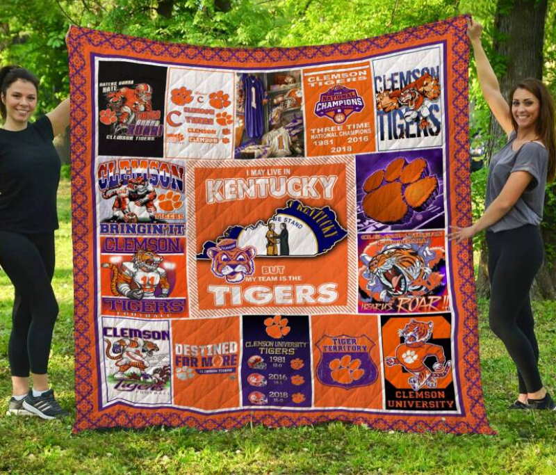 Clemson Tigers Kentucky Quilt Blanket