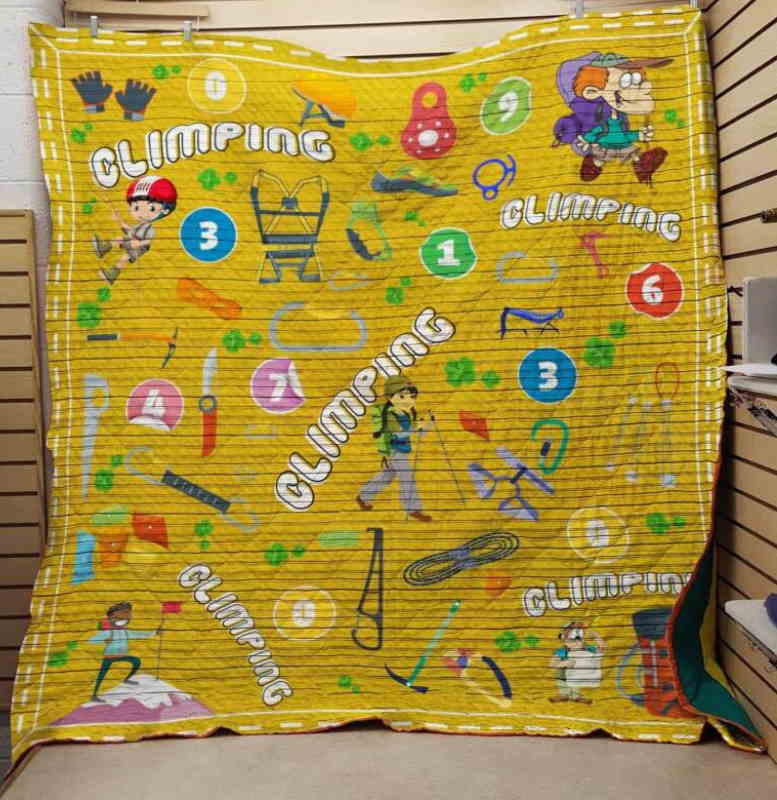 Climbing 3D Quilt Blanket