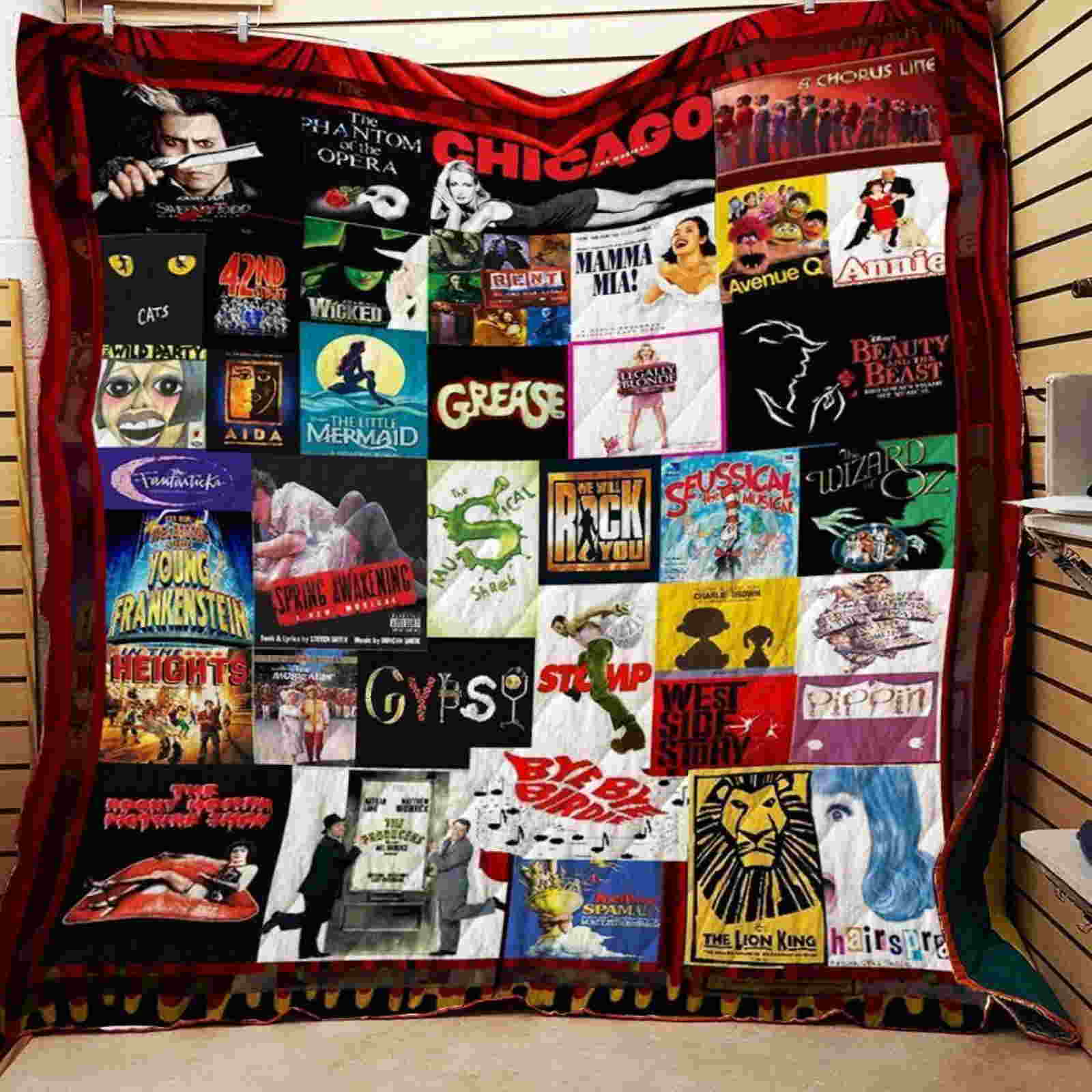 Confessions Of Theatre Lover Broadways Quilt Blanket