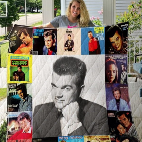 Conway Twitty Style 3D Quilt Blanket