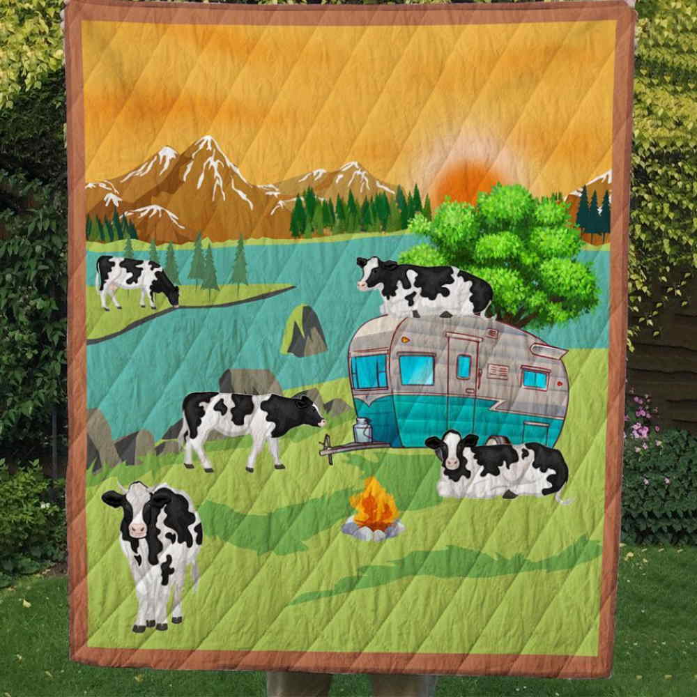 Cow 3D Quilt Blanket