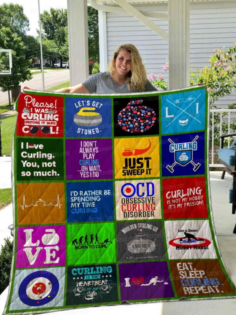 Curling 3D Quilt Blanket