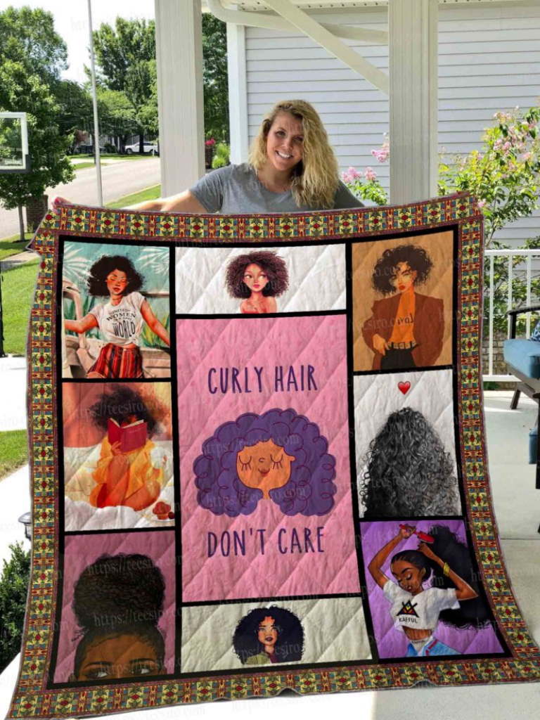 Curly Girl Quilt Blanket