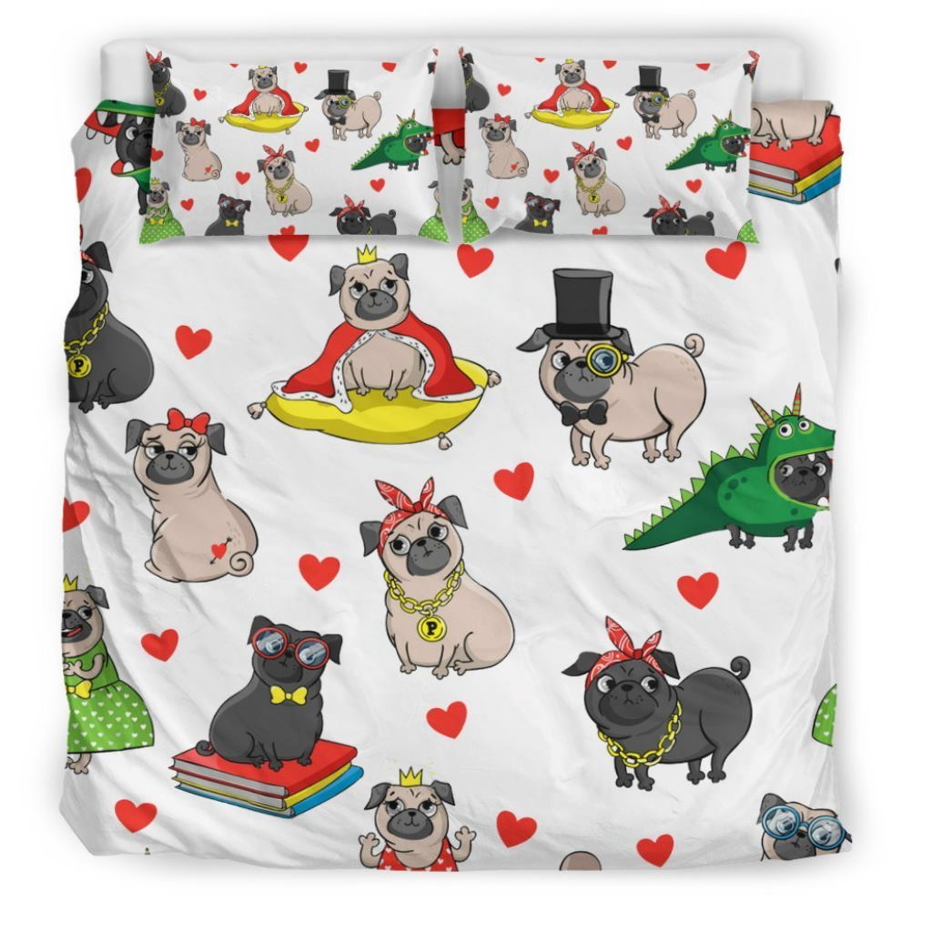 Cute Pug Bedding Set