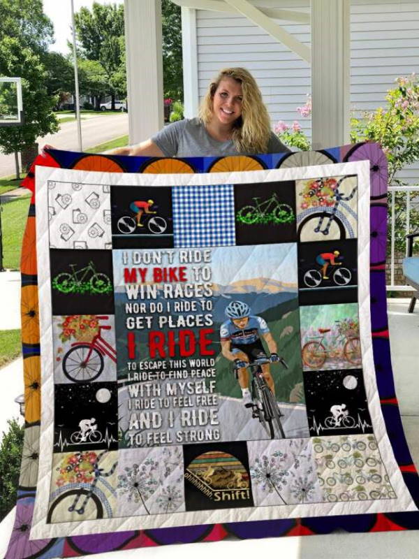 Cycling Quilt Blanket