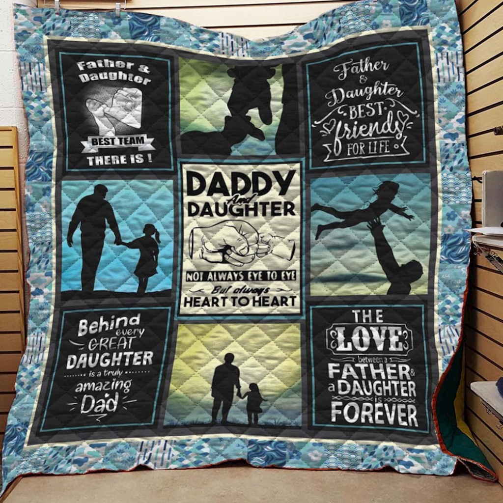 Daddaughter 3D Quilt Blanket