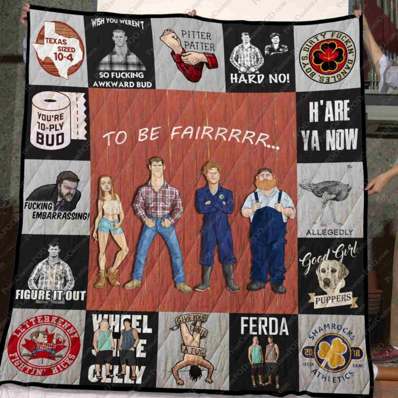 Dd Letterkenny 3D Quilt Blanket