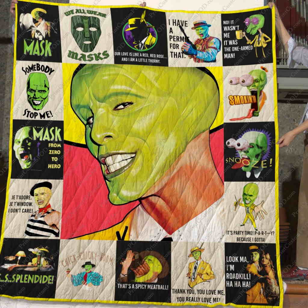 Dd The Mask Jim Carrey Movies 3D Quilt Blanket