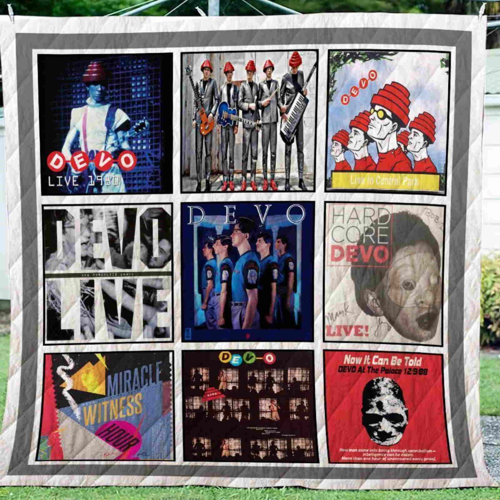 Devo Live Album 3D Quilt Blanket