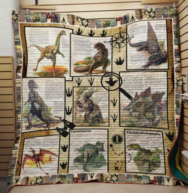 Dinosaur Carnotaurus 3D Quilt Blanket