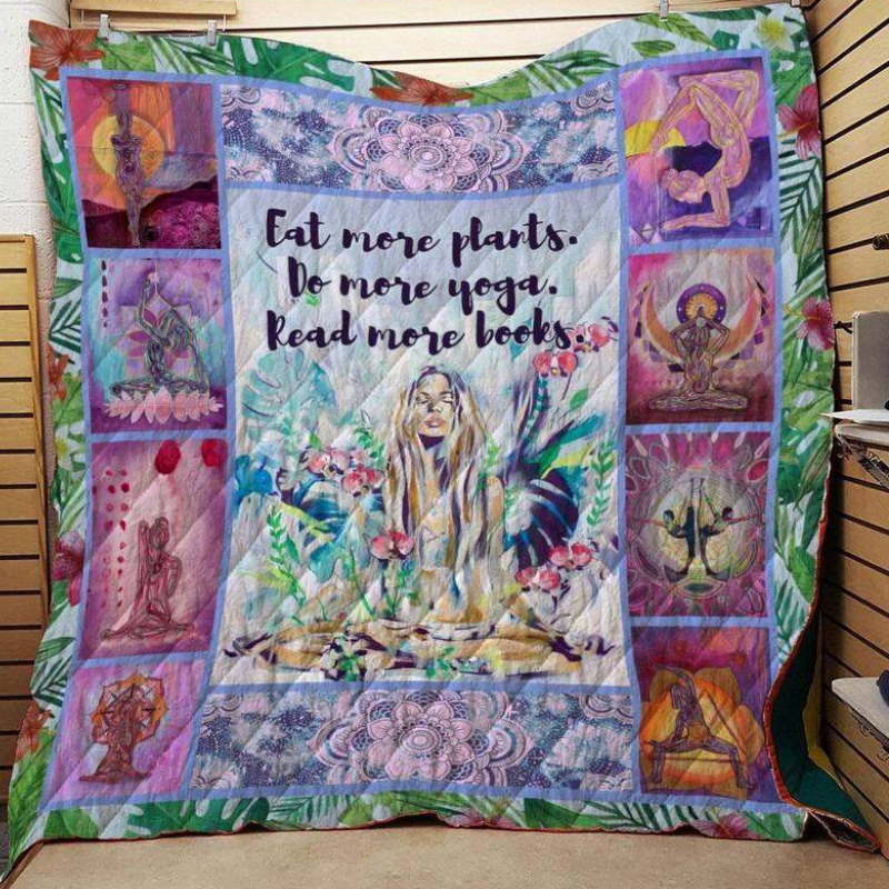 Do More Yoga 3D Quilt Blanket