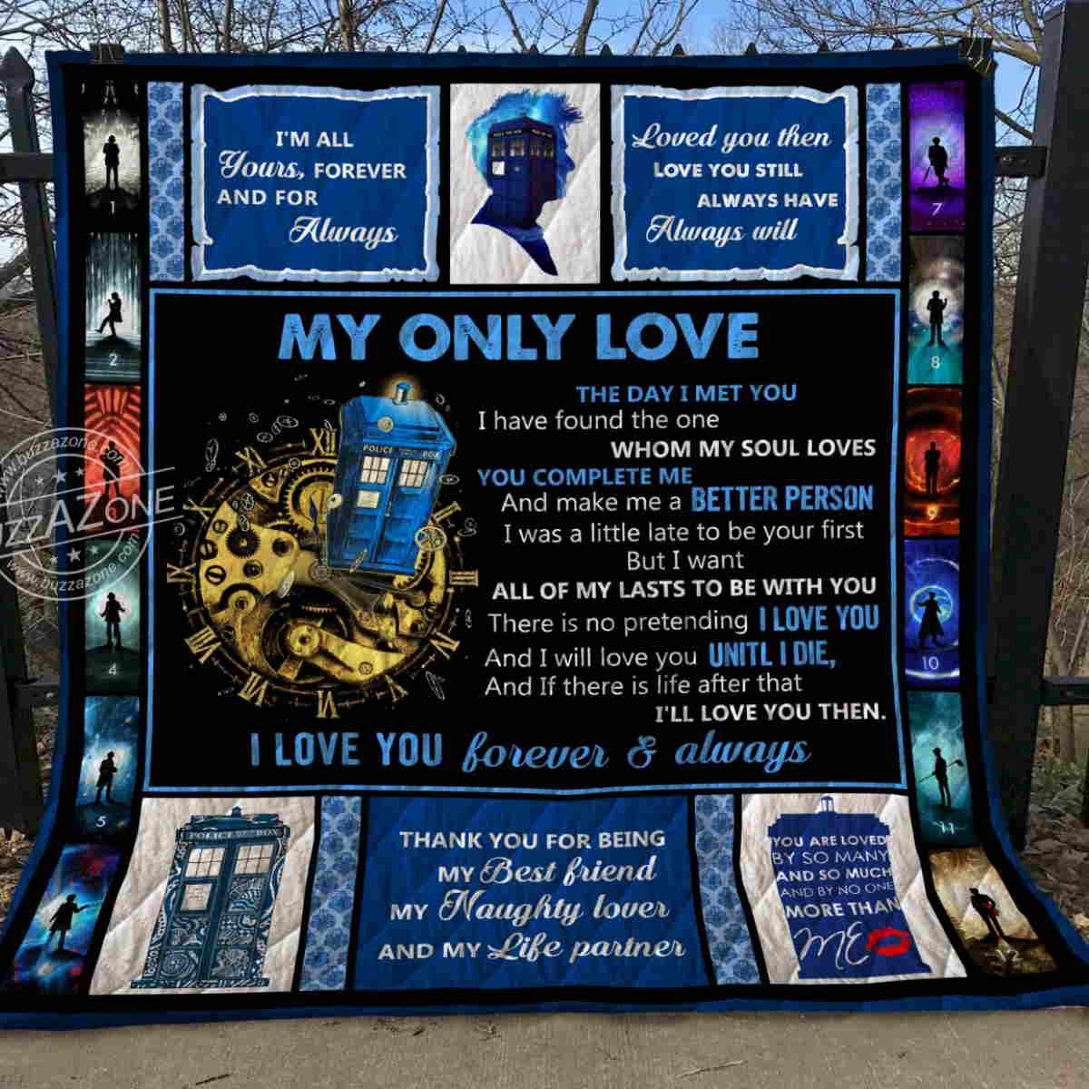 Doctor Who My Love All Of My Last Quilt Blanket