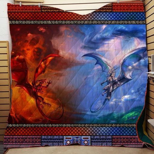 Dragon Washable Handmade 3D Quilt Blanket