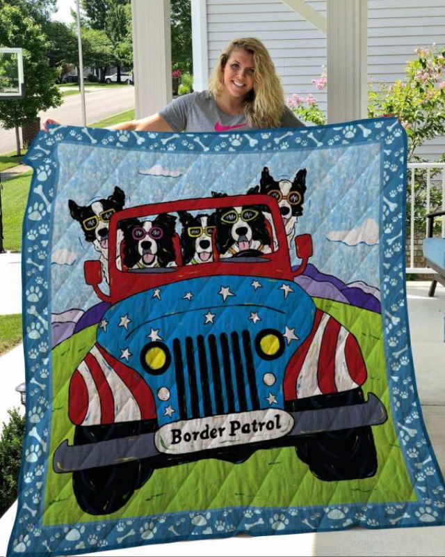 Duqborder Collie Quilt Blanket