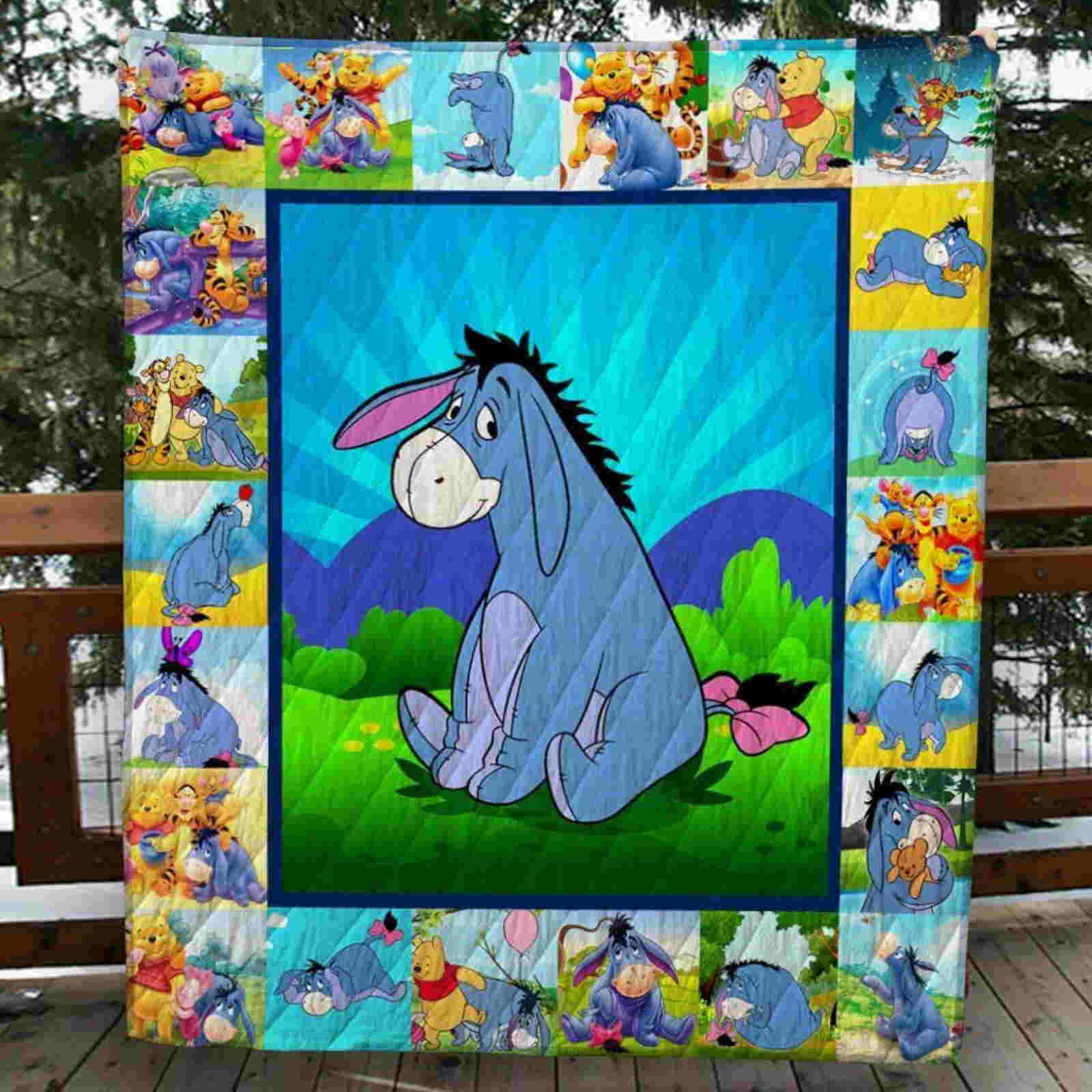 Eeyore And Pooh Quilt Blanket