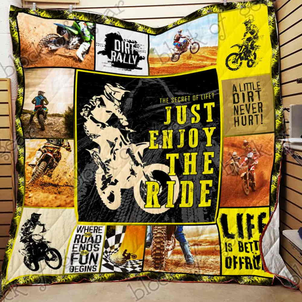 Enjoy The Ride 3D Quilt Blanket