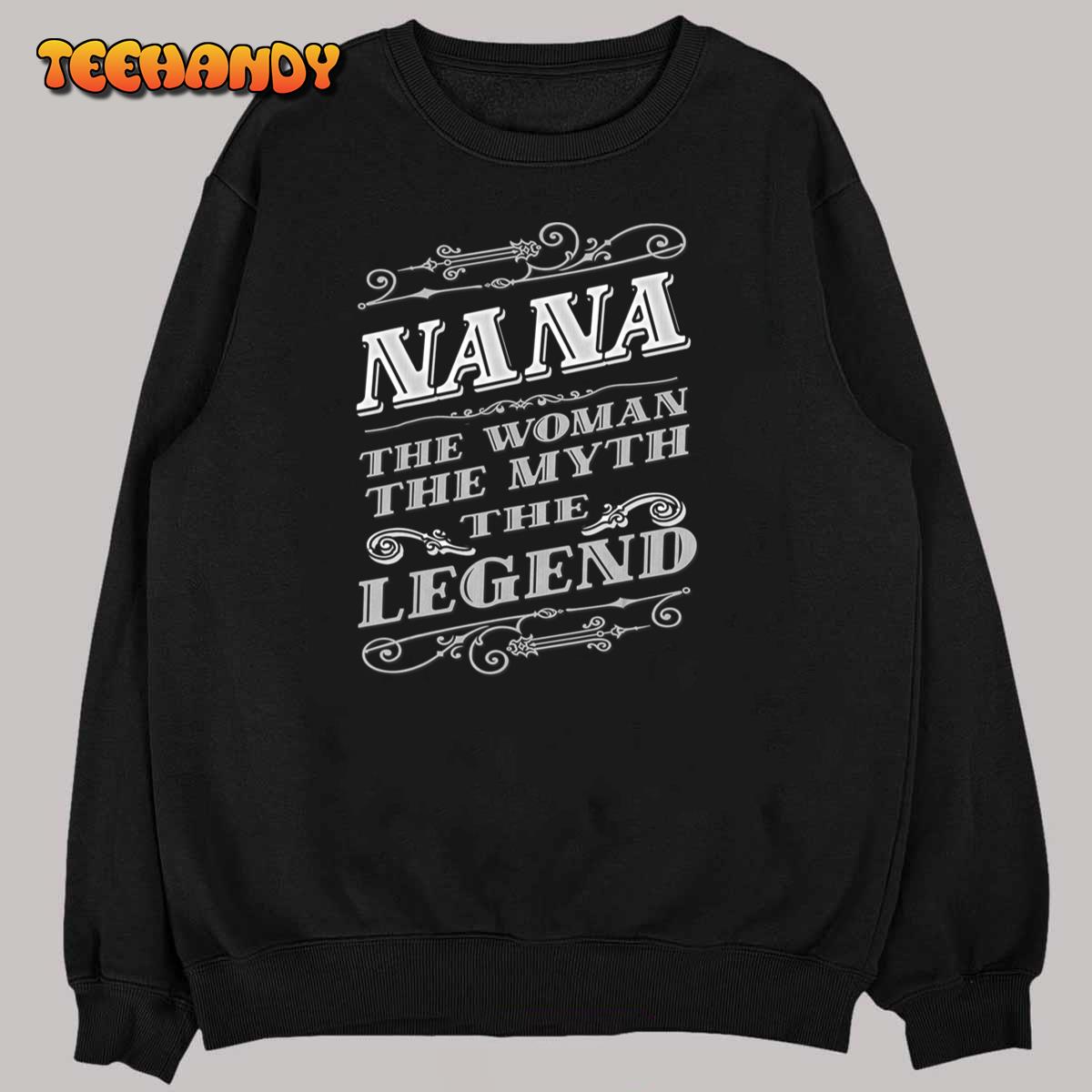 FAMILY 365 Vintage Nana The Woman The Myth The Legend T-Shirt