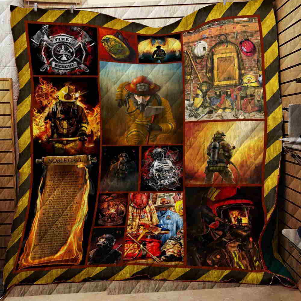 Firefighter, Noble Call 3D Quilt Blanket