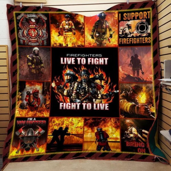 Firefighters 3D Quilt Blanket