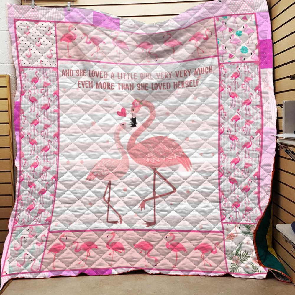 Flamingo Mama 3D Quilt Blanket