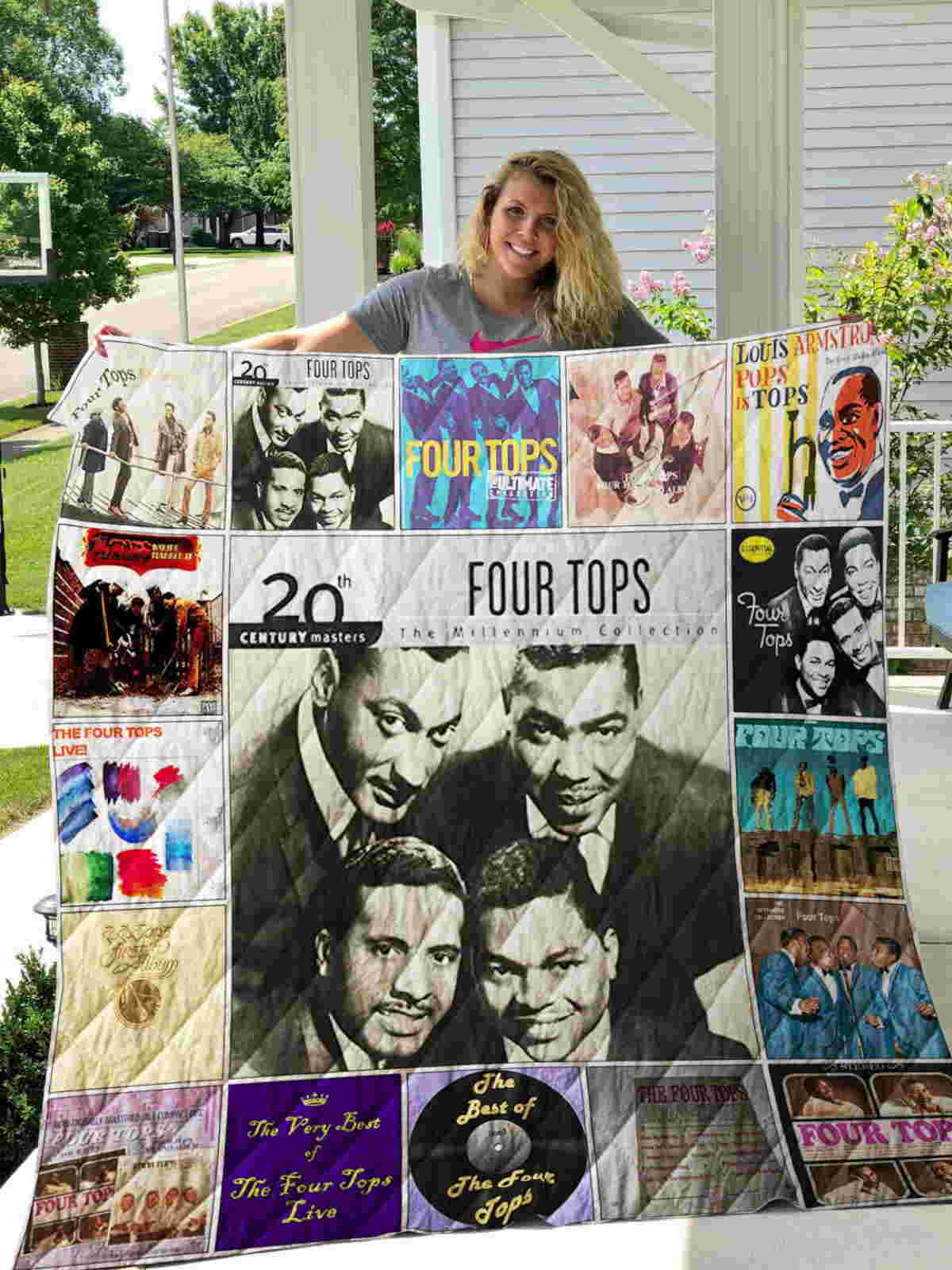 Four Tops 3D Quilt Blanket